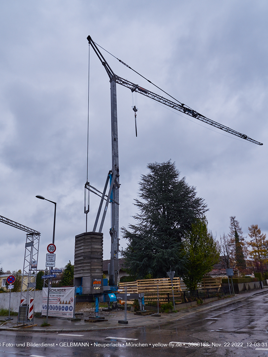 22.11.2022 - Neubau eines Mehrfamilienhause in der Niederalmstraße 16 in Neuperlach-Trudering
